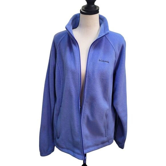 Columbia Solid Fleece Jacket 'Bluebell' Sz XL - Picture 5 of 9